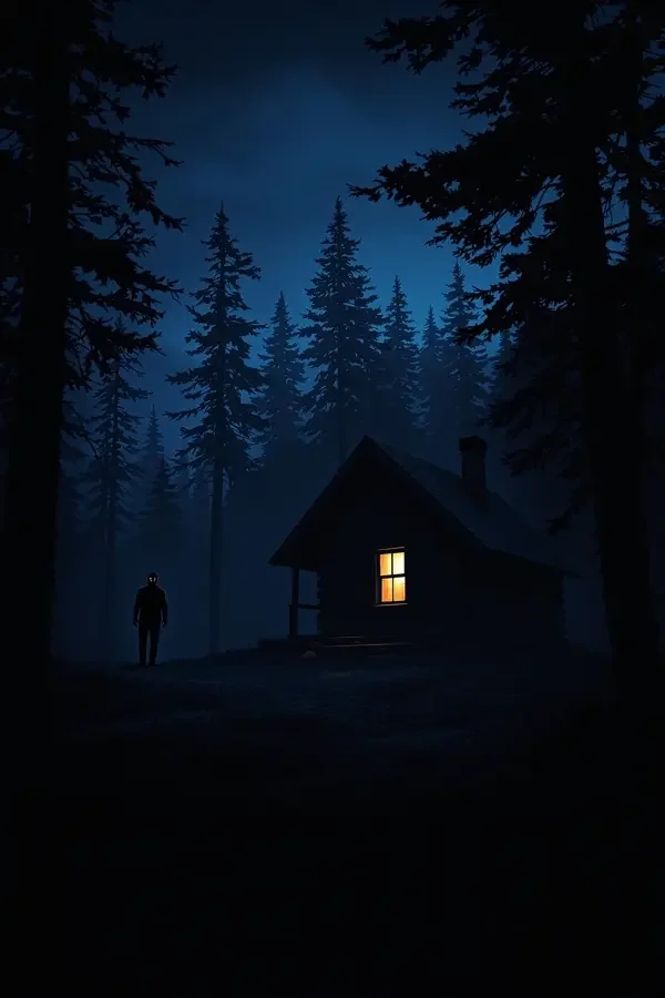 深夜林中小屋 海报 - 夜空影视